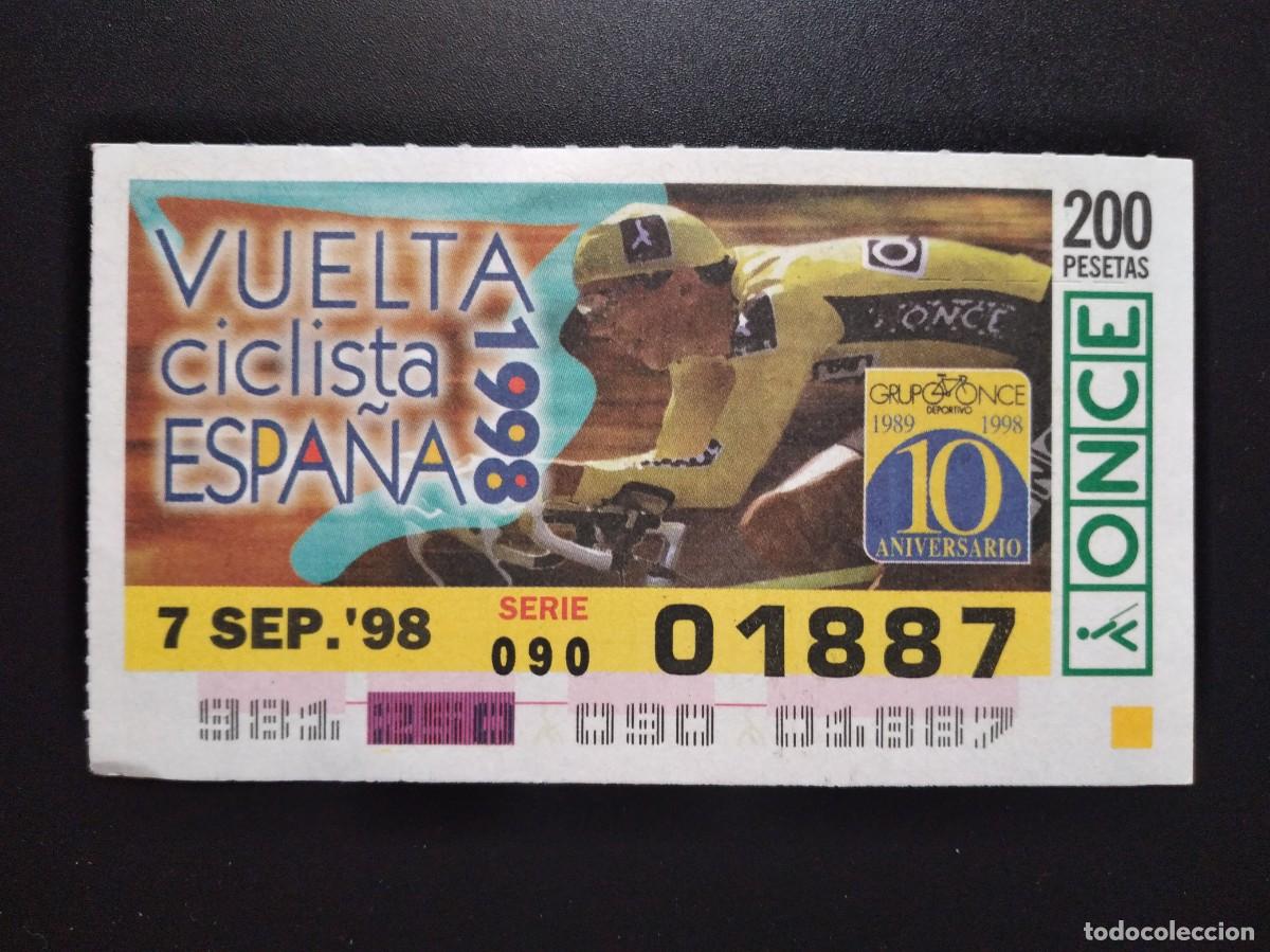 Cupones ONCE: CUP&Oacute;N ONCE VUELTA CICLISTA A ESPA&Ntilde;A 1998 7 SEPTIEMBRE 98 1998 01887