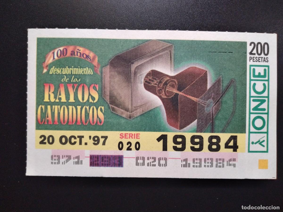 Cupones ONCE: CUP&Oacute;N ONCE 100 A&Ntilde;OS DESCUNRIMIENTO DE LOS RAYOS CAT&Oacute;DICOS 20 OCTUBRE 97 1997 19984