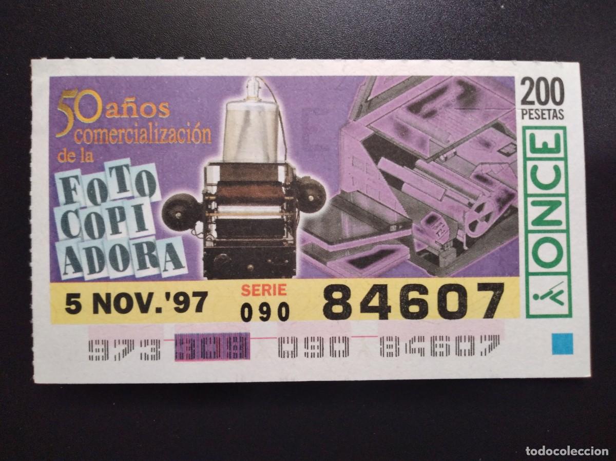 Cupones ONCE: CUP&Oacute;N ONCE 50 A&Ntilde;OS COMERCIALIZACI&Oacute;N DE LA FOTOCOPIADORA 5 NOVIEMBRE 97 1997 84607