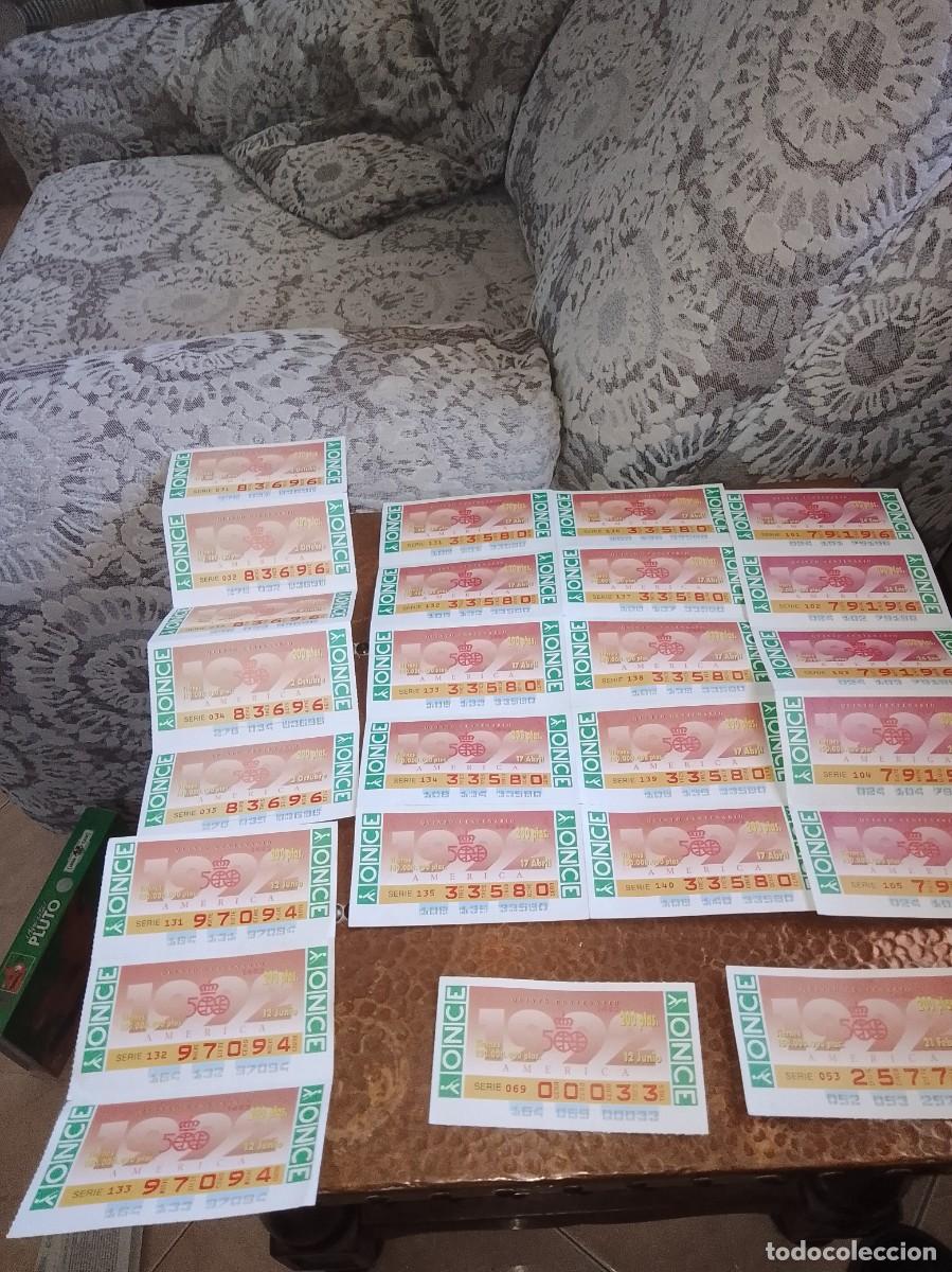 Cupones ONCE: Lote 25 cupones once 1992 quinto centenario