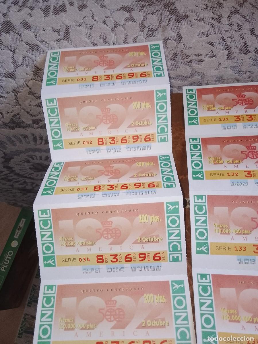 Cupones ONCE: Lote 25 cupones once 1992 quinto centenario - Foto 2