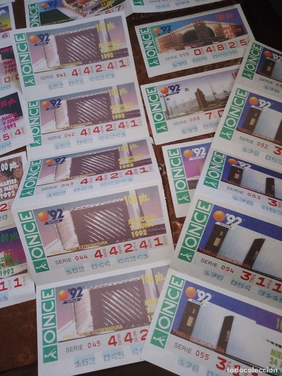 Cupones ONCE: Lote 29 cupones once 1992 Expo - Foto 5