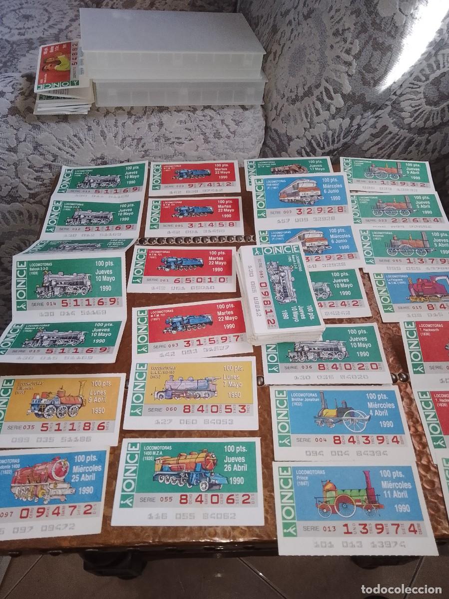 Cupones ONCE: Lote locomotora 78 cupones once 1990