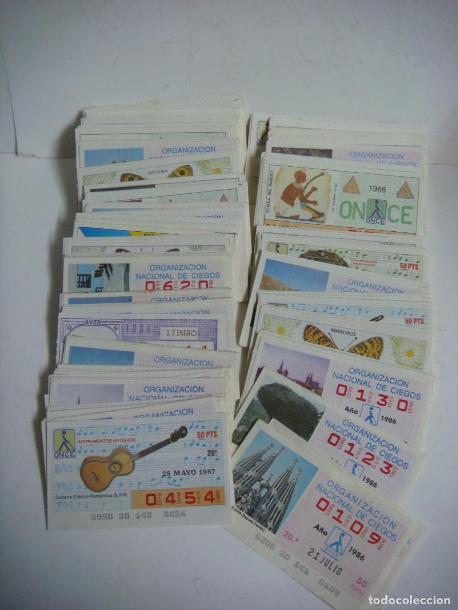 Cupones ONCE: CUPONES DE LA ONCE LOTE DE 429 CUPONES DE N&ordm; BAJOS TODOS DIFERENTES-LOTE N&ordm;-3