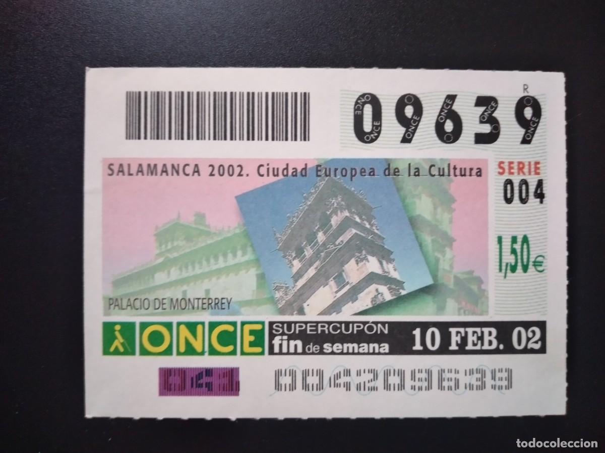 Cupones ONCE: CUP&Oacute;N ONCE SALAMANCA PALACIO DE MONTERREY 17 FEBRERO 02 2002 09639