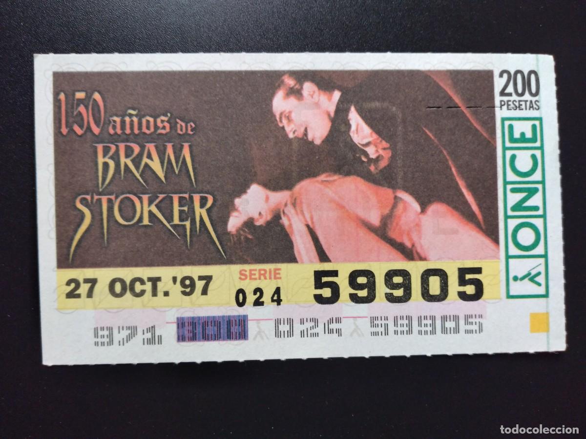 Cupones ONCE: CUP&Oacute;N ONCE 150 A&Ntilde;OS DE BRAM STOKER DR&Aacute;CULA 27 OCTUBRE 97 1997 59905