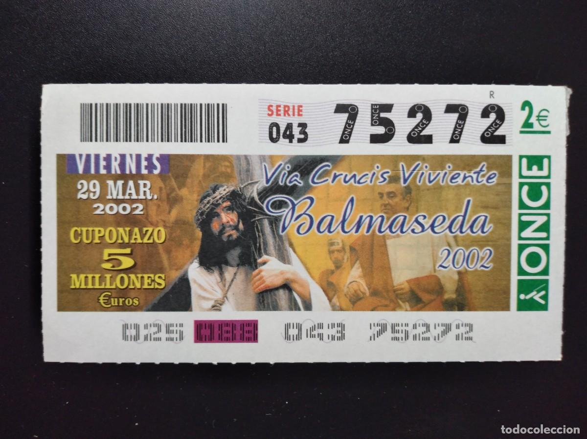 Cupones ONCE: CUP&Oacute;N ONCE BALMASEDA VIA CRUCIS VIVIENTE SEMANA SANTA 29 MARZO 2002 75272