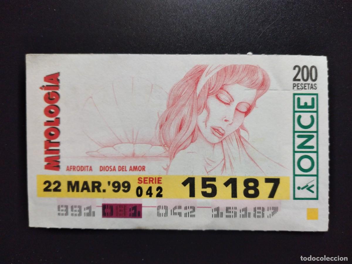 Cupones ONCE: CUP&Oacute;N ONCE MITOLOG&Iacute;A AFRODITA DIOSA DEL AMOR 22 MARZO 99 1999 15187