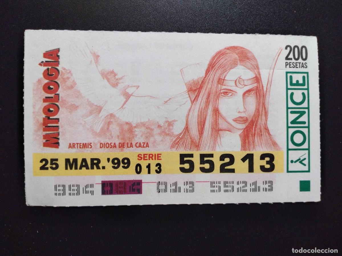 Cupones ONCE: CUP&Oacute;N ONCE MITOLOG&Iacute;A ARTEMIS DIOSA DE LA CAZA 25 MARZO 99 1999 55213