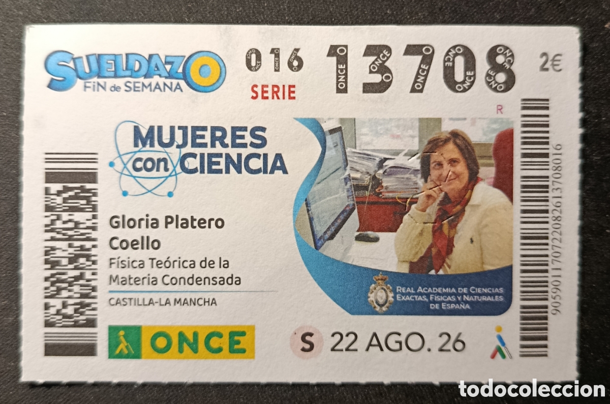 Cupones ONCE: N&deg; 13708 (22/AGOSTO/2026)-CASTILLA/LA MANCHA