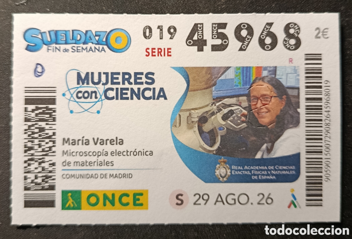 Cupones ONCE: N&deg; 45968 (29/AGOSTO/2026)-MADRID