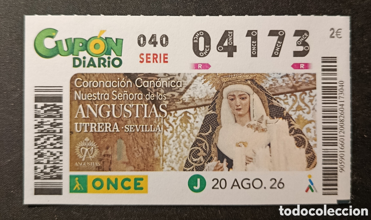 Cupones ONCE: N&deg; 04173 (20/AGOSTO/2026)-SEVILLA