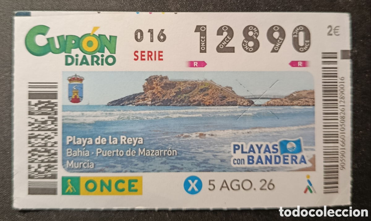 Cupones ONCE: N&deg; 12890 (5/AGOSTO/2026)-MURCIA