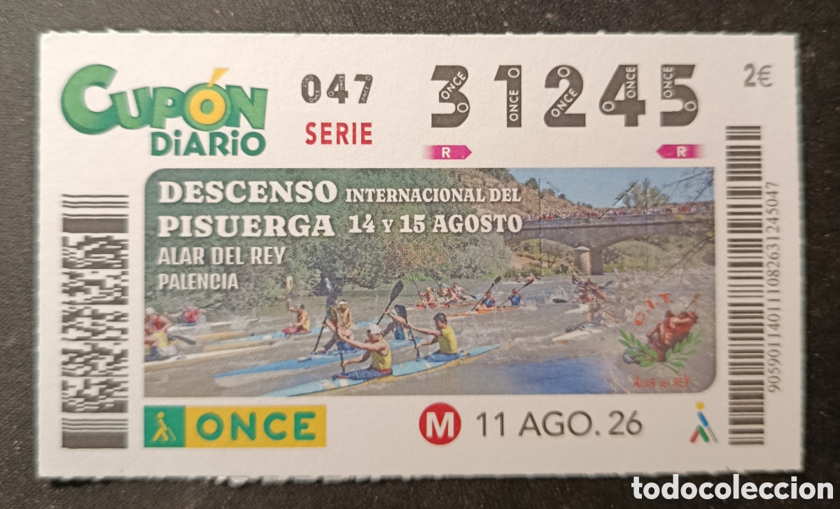 Cupones ONCE: N&deg; 31245 (11/AGOSTO/2026)-PALENCIA