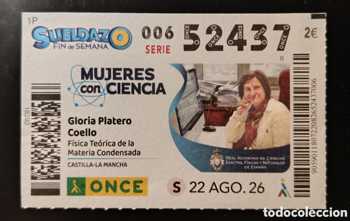 Cupones ONCE: N&deg; 52437 (22/AGOSTO/2026)-CASTILLA-LA MANCHA
