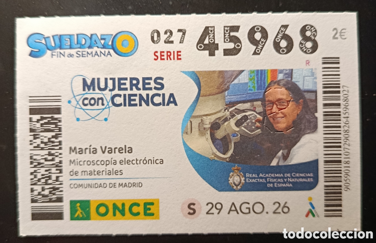 Cupones ONCE: N&deg; 45968 (29/AGOSTO/2026)-MADRID