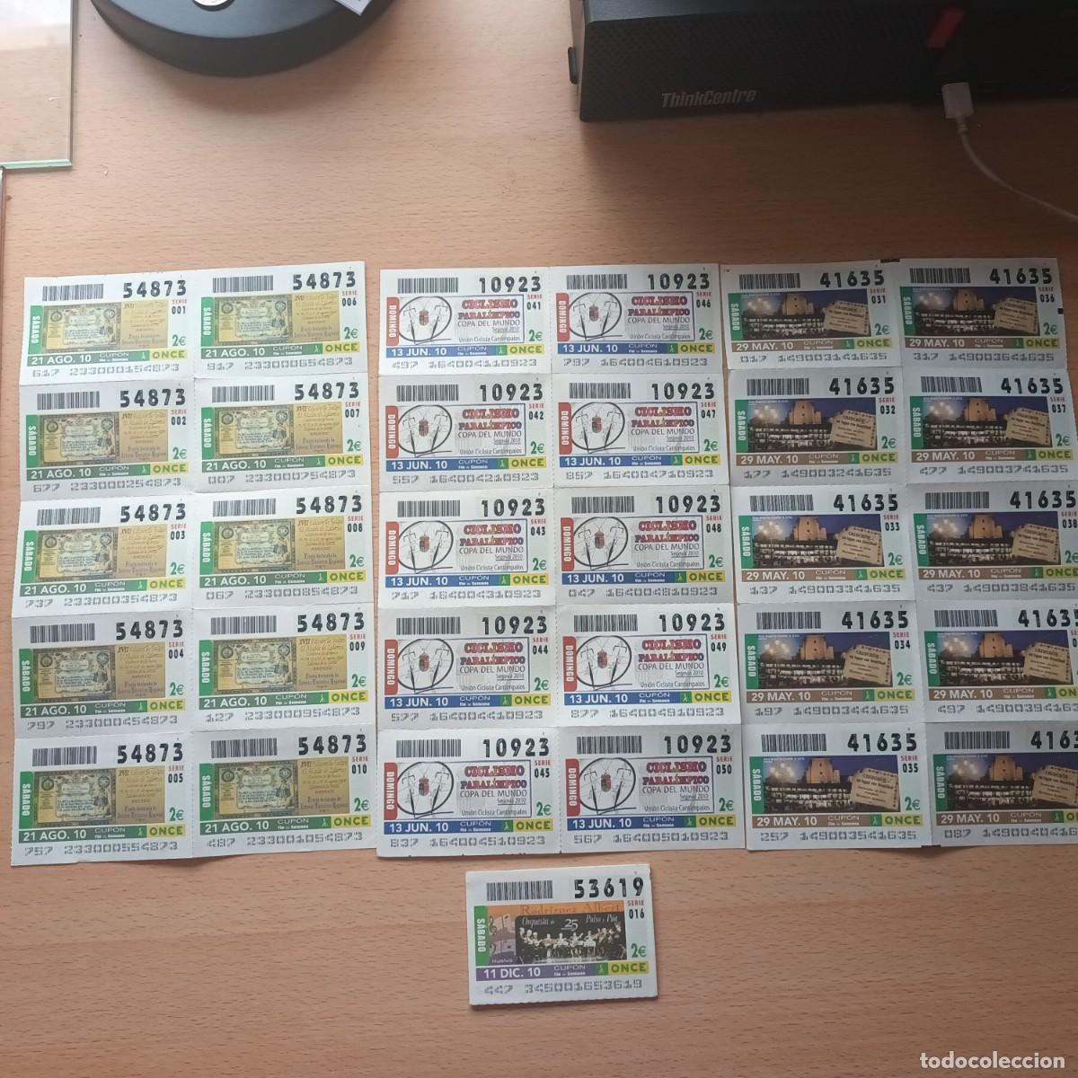 Billets ONCE: Cupones Once 4 Bloques 10 cupones - 1