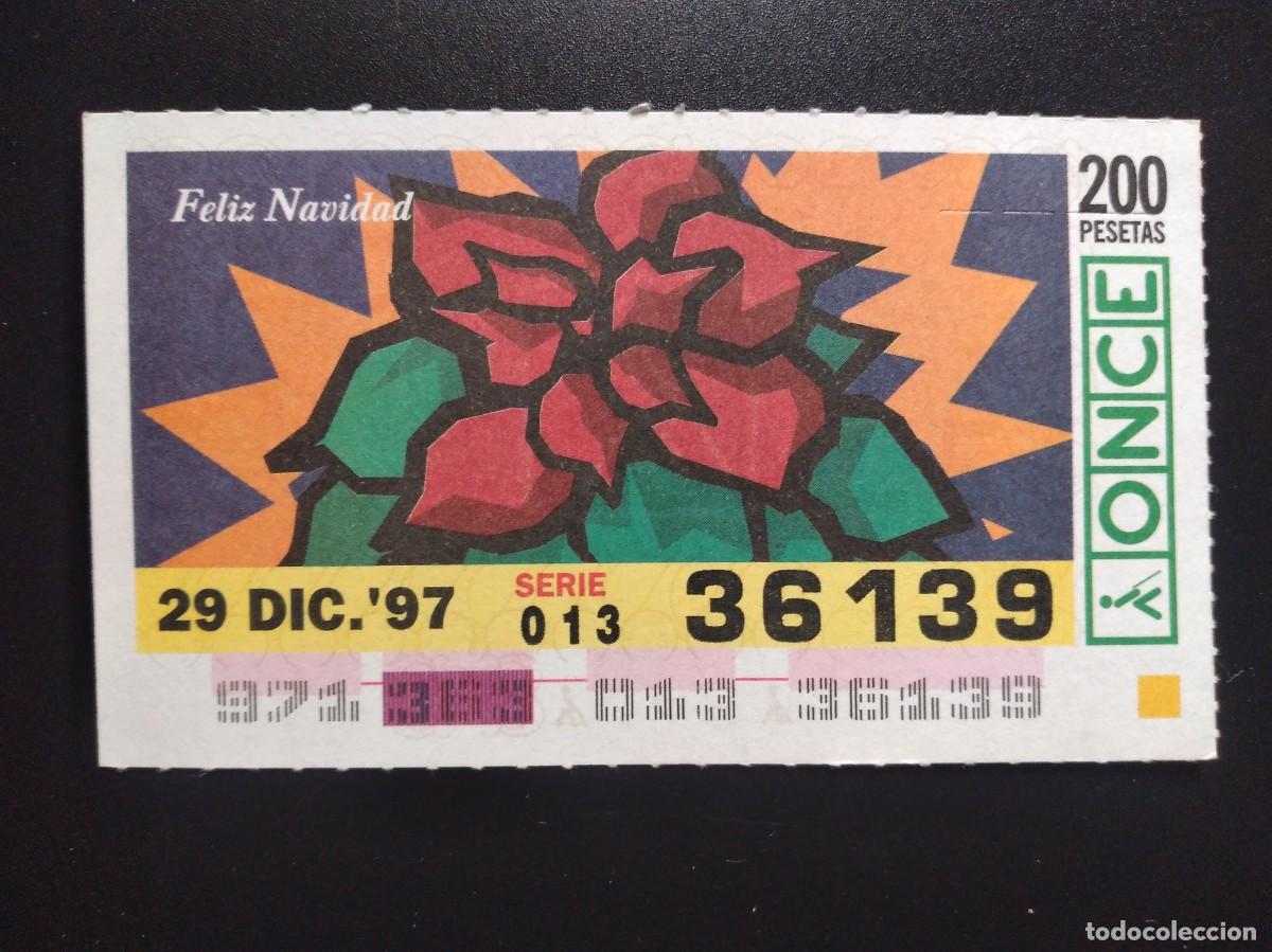 Cupones ONCE: CUP&Oacute;N ONCE FELIZ NAVIDAD 29 DICIEMBRE 97 1997 36139