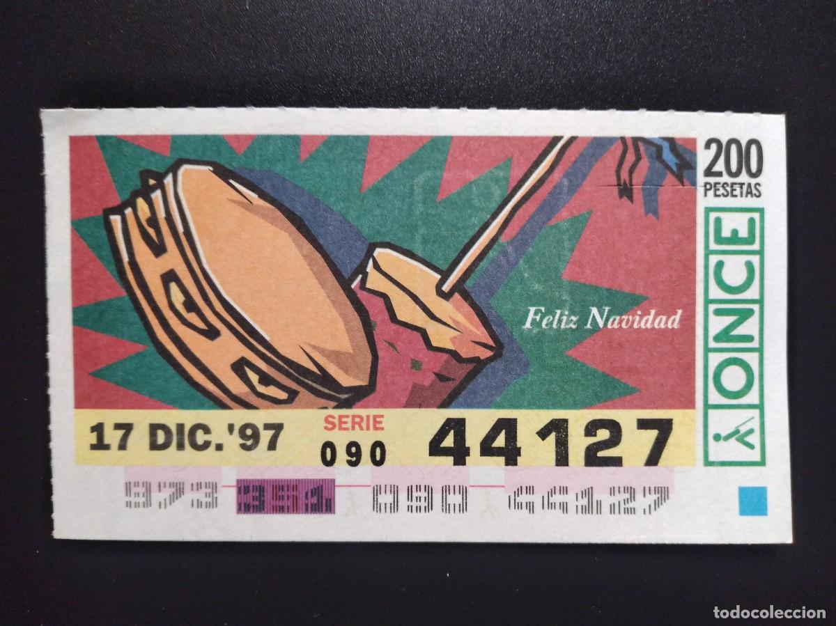 Cupones ONCE: CUP&Oacute;N ONCE FELIZ NAVIDAD ZAMBOMBA TAMBOR 17 DICIEMBRE 97 1997 44127