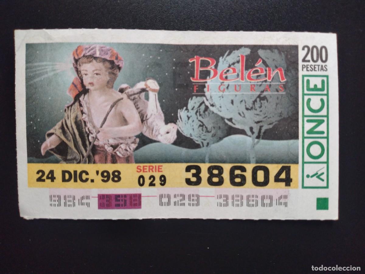 Cupones ONCE: CUP&Oacute;N ONCE NAVIDAD BEL&Eacute;N FIGURAS 24 DICIEMBRE 98 1998 38604