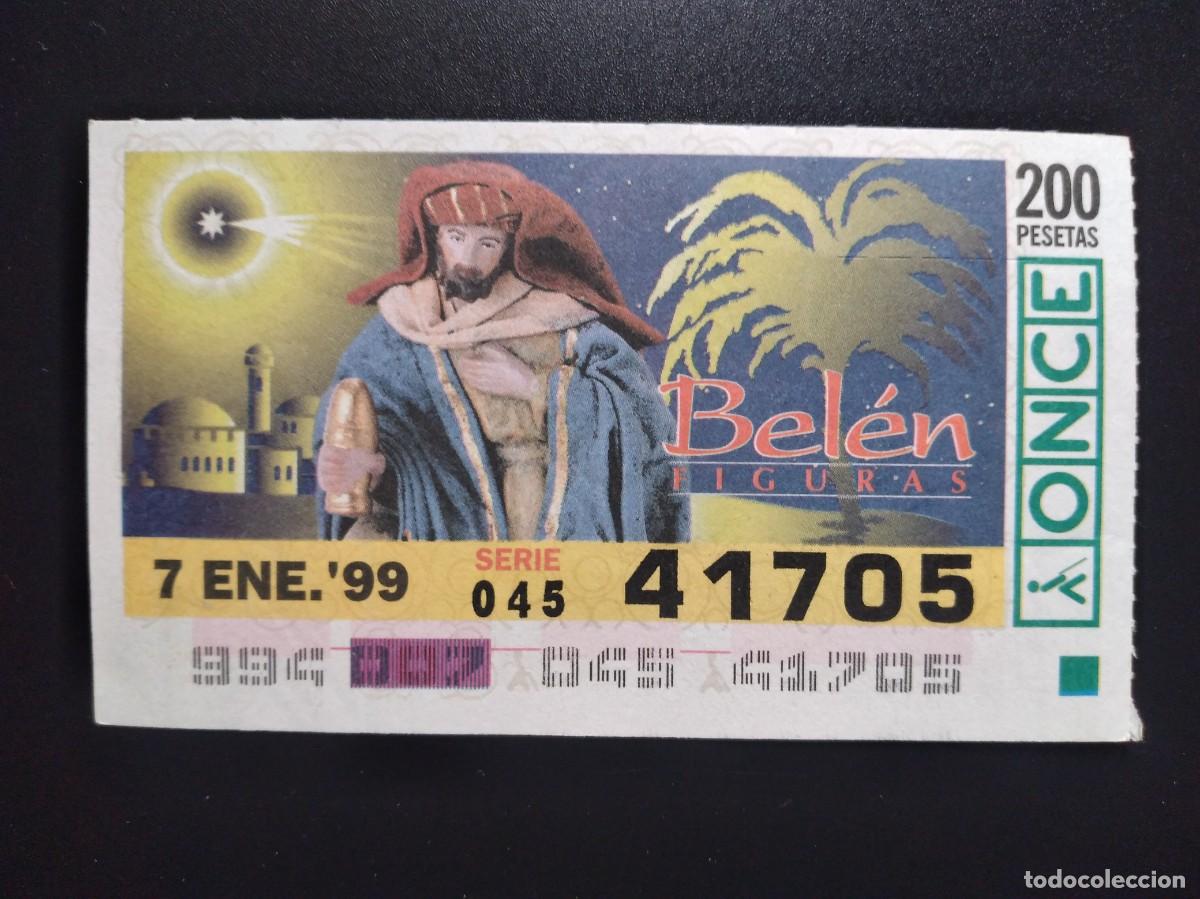 Cupones ONCE: CUP&Oacute;N ONCE NAVIDAD BEL&Eacute;N FIGURAS 7 ENERO 99 1999 41705