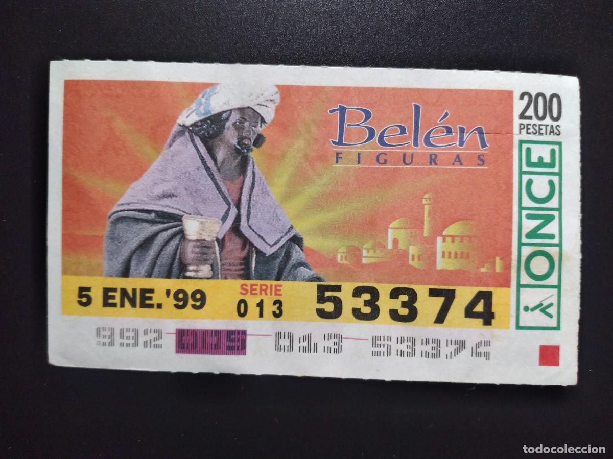 Cupones ONCE: CUP&Oacute;N ONCE NAVIDAD BEL&Eacute;N FIGURAS 5 ENERO 99 1999 53374