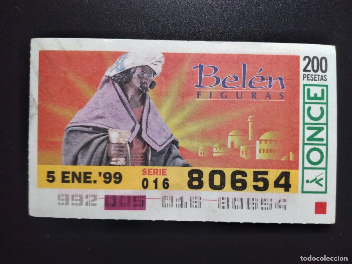 Cupones ONCE: CUP&Oacute;N ONCE NAVIDAD BEL&Eacute;N FIGURAS 5 ENERO 99 1999 80654