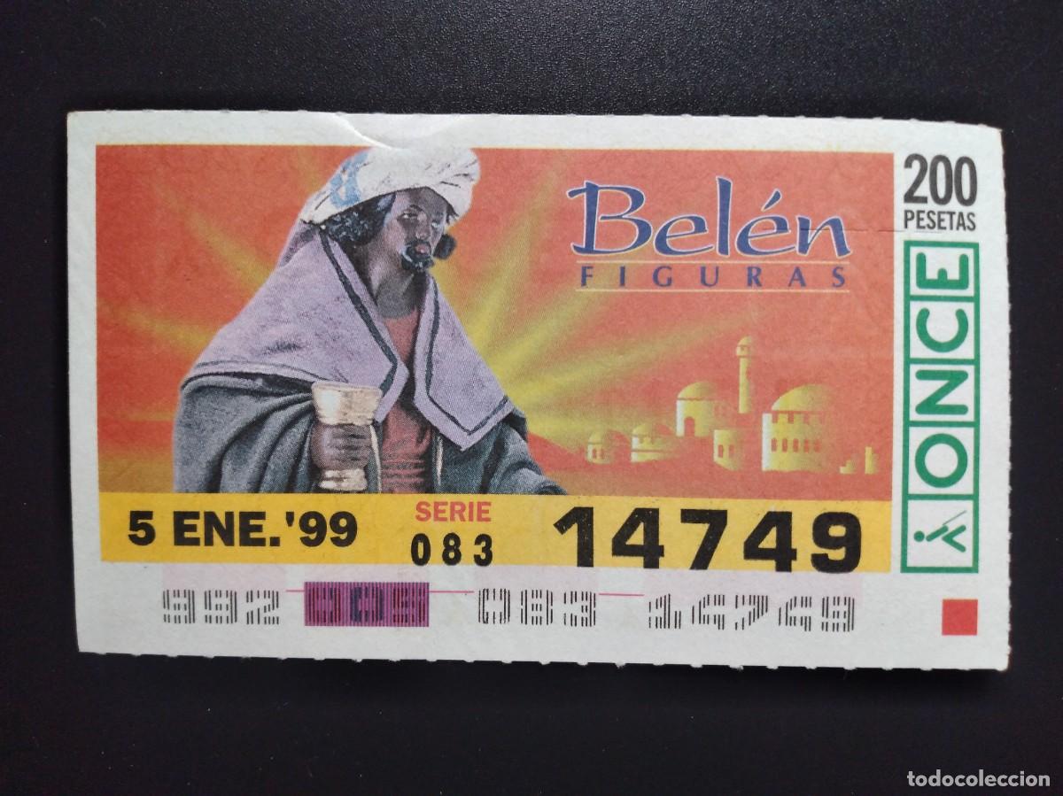 Cupones ONCE: CUP&Oacute;N ONCE NAVIDAD BEL&Eacute;N FIGURAS 5 ENERO 99 1999 14749