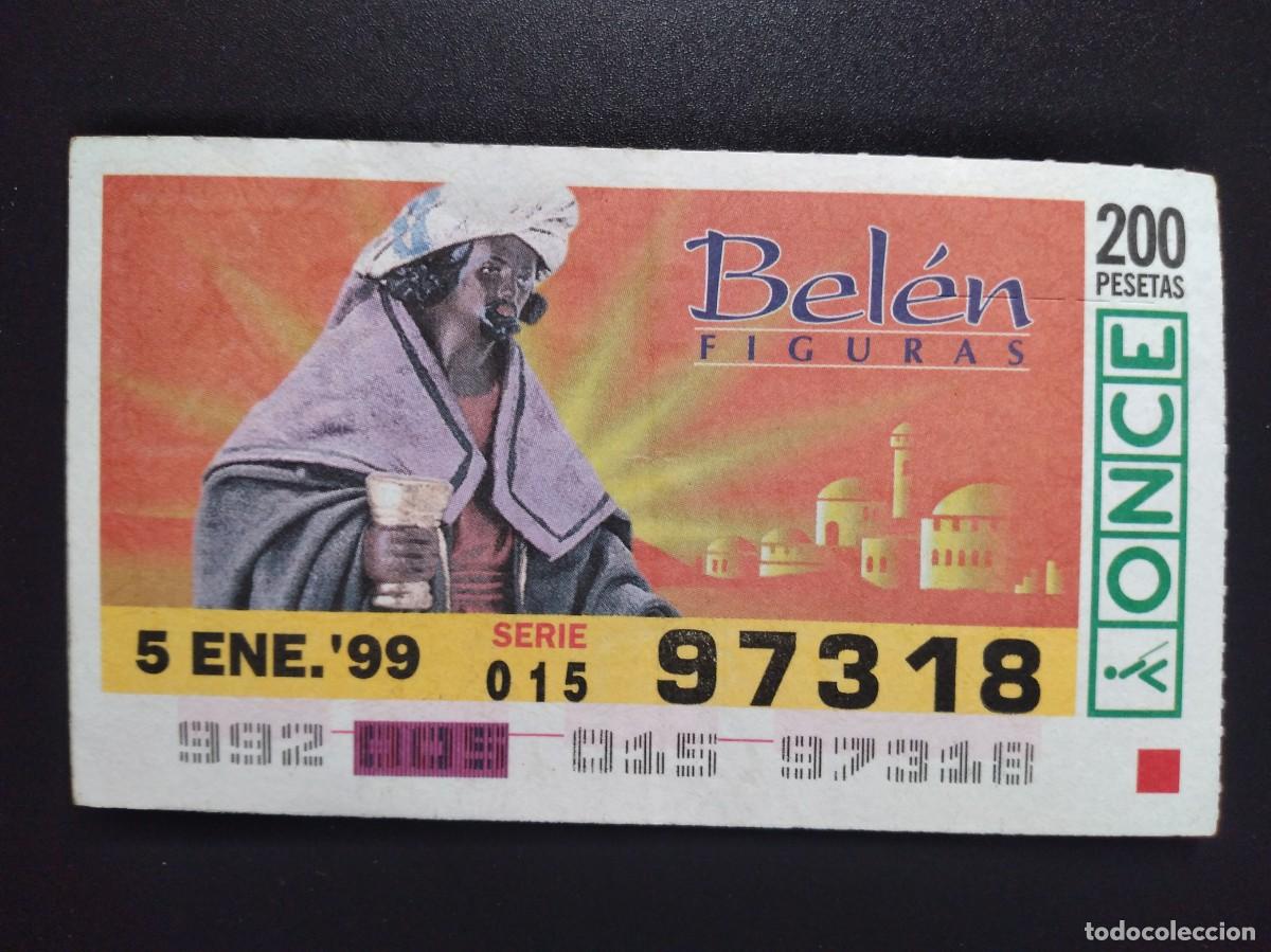 Cupones ONCE: CUP&Oacute;N ONCE NAVIDAD BEL&Eacute;N FIGURAS 5 ENERO 99 1999 97318