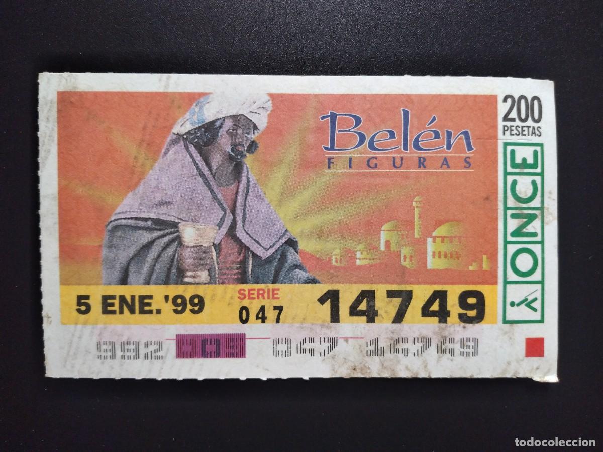 Cupones ONCE: CUP&Oacute;N ONCE NAVIDAD BEL&Eacute;N FIGURAS 5 ENERO 99 1999 14749