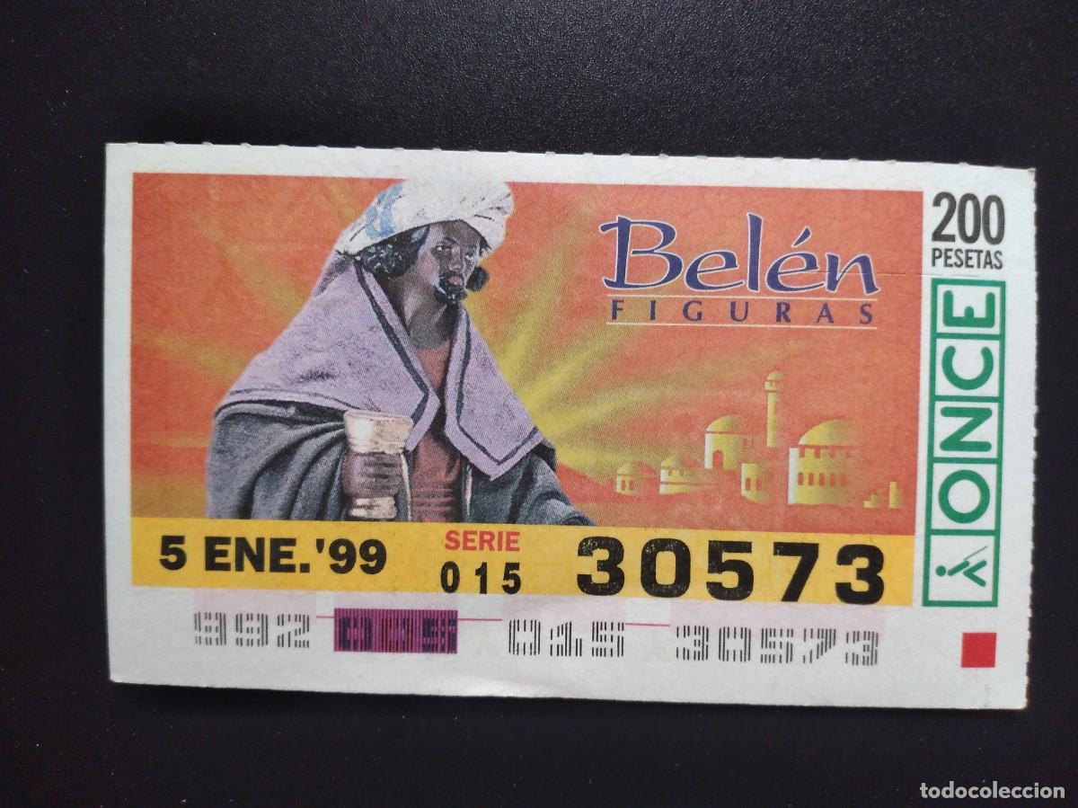 Cupones ONCE: CUP&Oacute;N ONCE NAVIDAD BEL&Eacute;N FIGURAS 5 ENERO 99 1999 30573