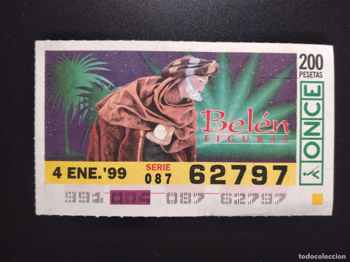 Cupones ONCE: CUP&Oacute;N ONCE NAVIDAD BEL&Eacute;N FIGURAS 4 ENERO 99 1999 62797
