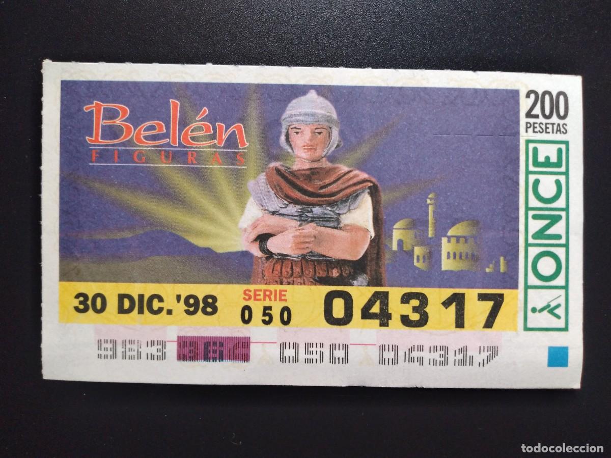 Cupones ONCE: CUP&Oacute;N ONCE NAVIDAD BEL&Eacute;N FIGURAS ROMANO 30 DICIEMBRE 98 1998 04317