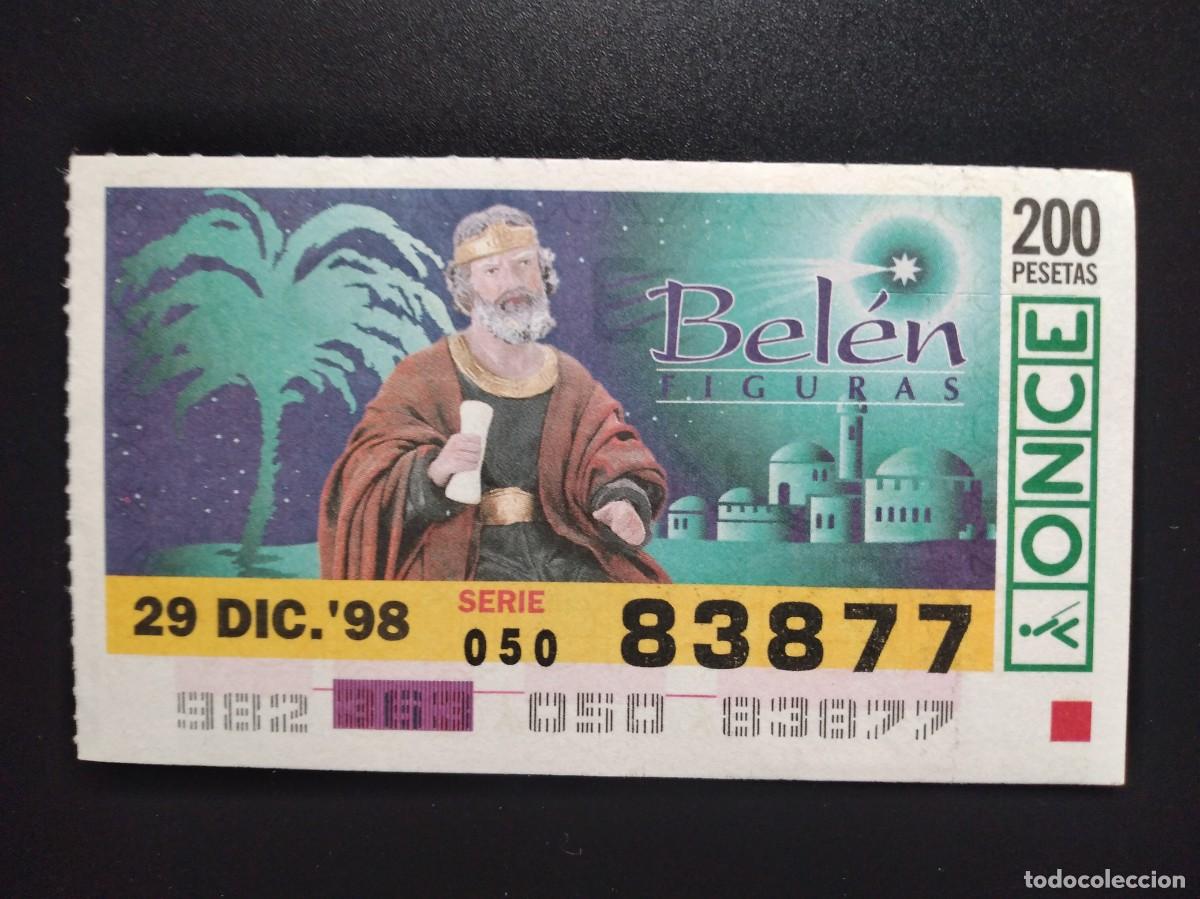 Cupones ONCE: CUP&Oacute;N ONCE NAVIDAD BEL&Eacute;N FIGURAS 22 DICIEMBRE 98 1998 83877