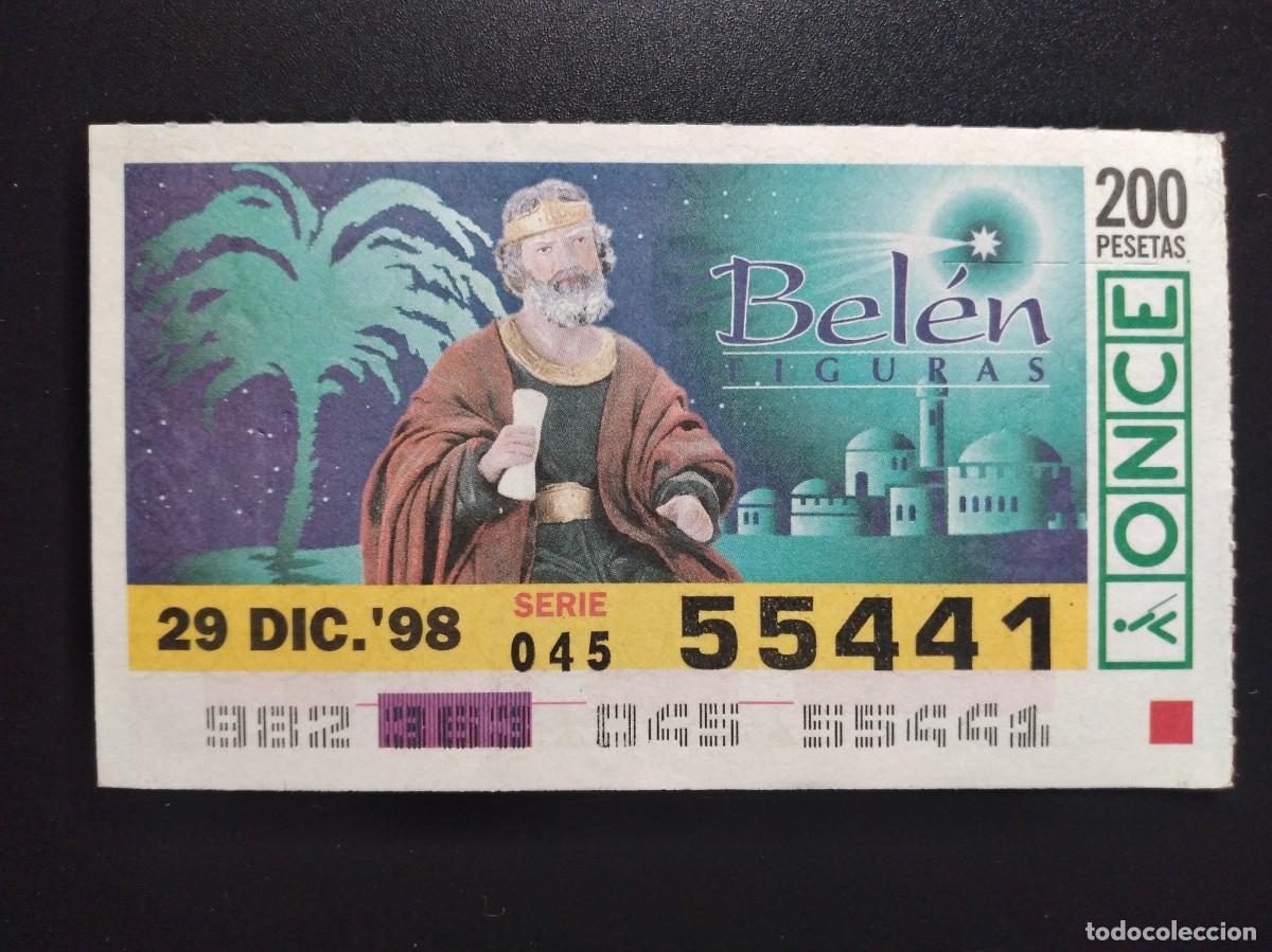 Bilhetes ONCE: CUP&Oacute;N ONCE NAVIDAD BEL&Eacute;N FIGURAS 24 DICIEMBRE 98 1998 55441