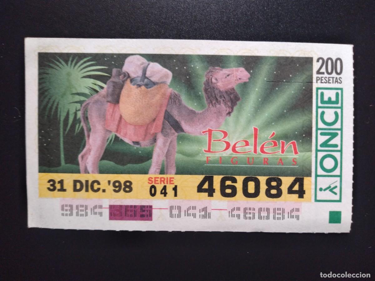 Bilhetes ONCE: CUP&Oacute;N ONCE NAVIDAD BEL&Eacute;N FIGURAS CAMELLO 31 DICIEMBRE 98 1998 46084