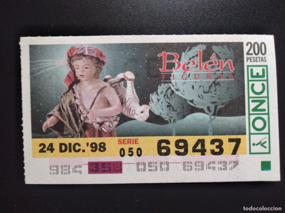 Billets ONCE: CUP&Oacute;N ONCE NAVIDAD BEL&Eacute;N FIGURAS PASTOR OVEJA 24 DICIEMBRE 98 1998 69437