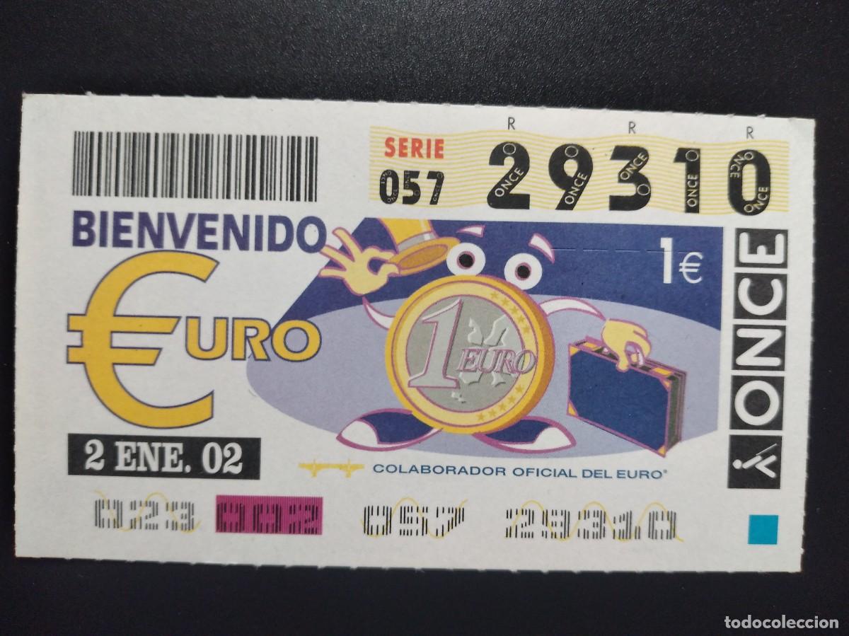 Billets ONCE: CUP&Oacute;N ONCE BIENVENIDO EURO 2 ENERO 02 2002 29310
