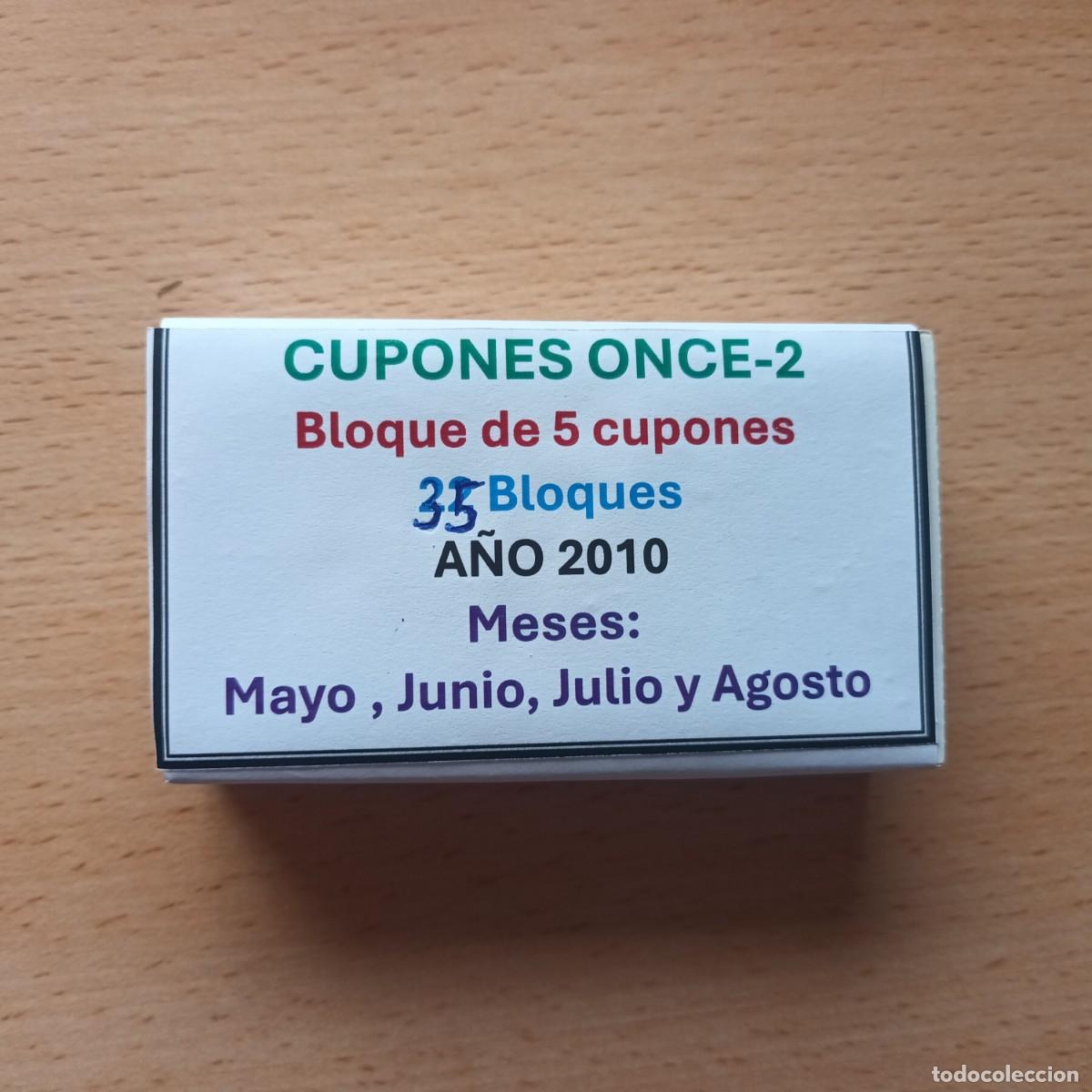 Cupones ONCE: Cupones Once bloques de 5 cupones - 2 - Foto 2