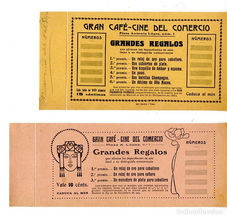 Cupones ONCE: Dos boletos de rifa Gran Caf&eacute;-Cine del Comercio - Gran Caf&eacute;-Cine del Comercio