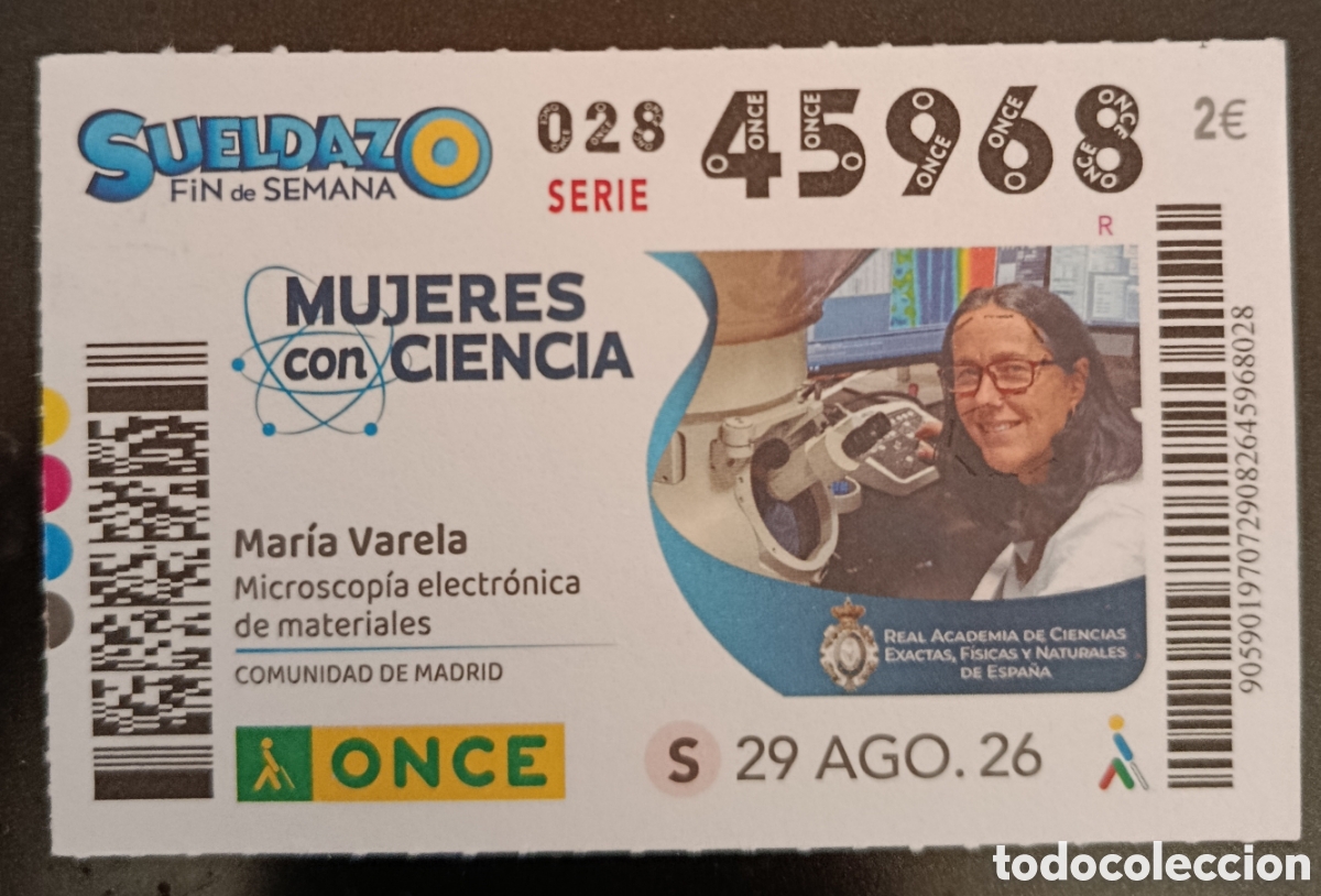 Cupones ONCE: N&deg; 45968 (29/AGOSTO/2026)-MADRID