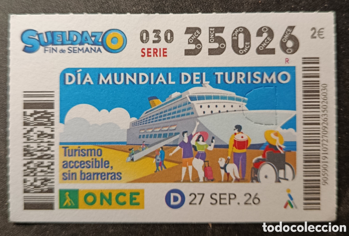 Cupones ONCE: N&deg; 35026 (27/SEPTIEMBRE/2026)