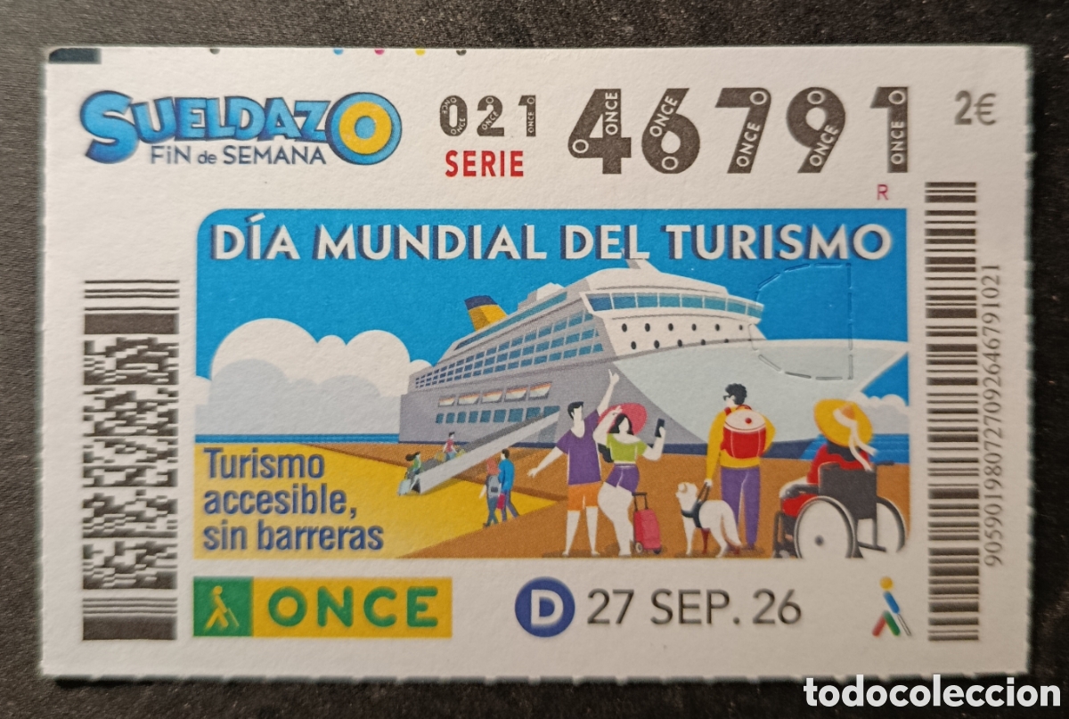 Cupones ONCE: N&deg; 46791 (27/SEPTIEMBRE/2026) - Foto 1