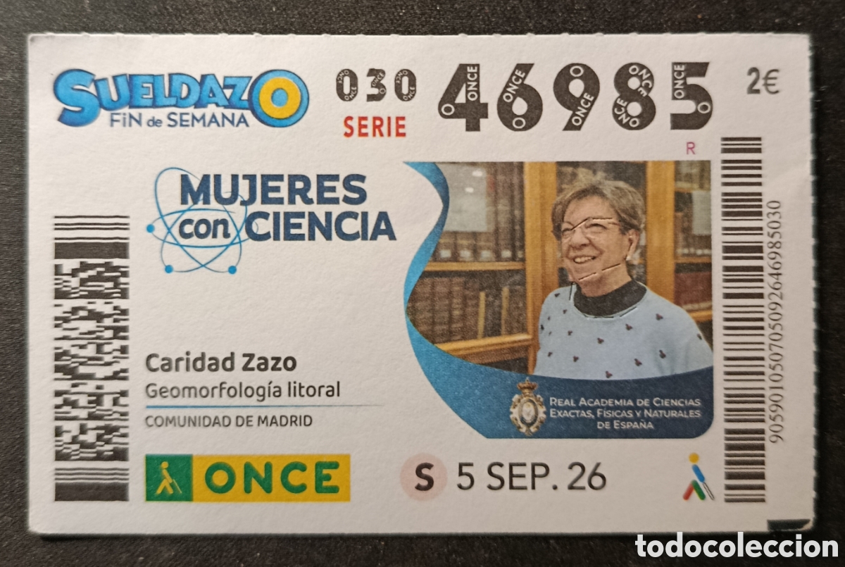 Cupones ONCE: N&deg; 46985 (5/SEPTIEMBRE/2026)-MADRID