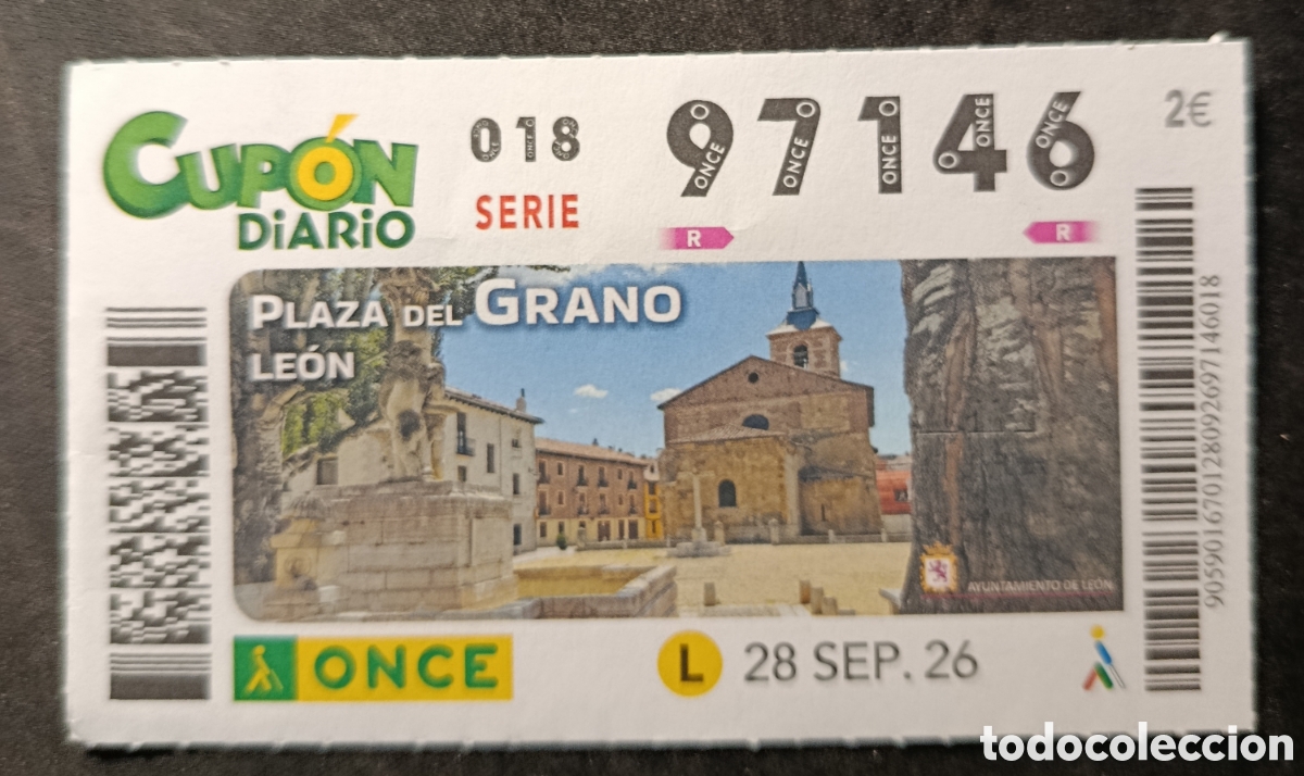 Cupones ONCE: N&deg; 97146 (28/SEPTIEMBRE/2026)-LE&Oacute;N - Foto 1