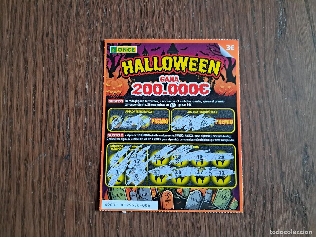 Cupones ONCE: rasca de la once, Halloween. - Foto 1