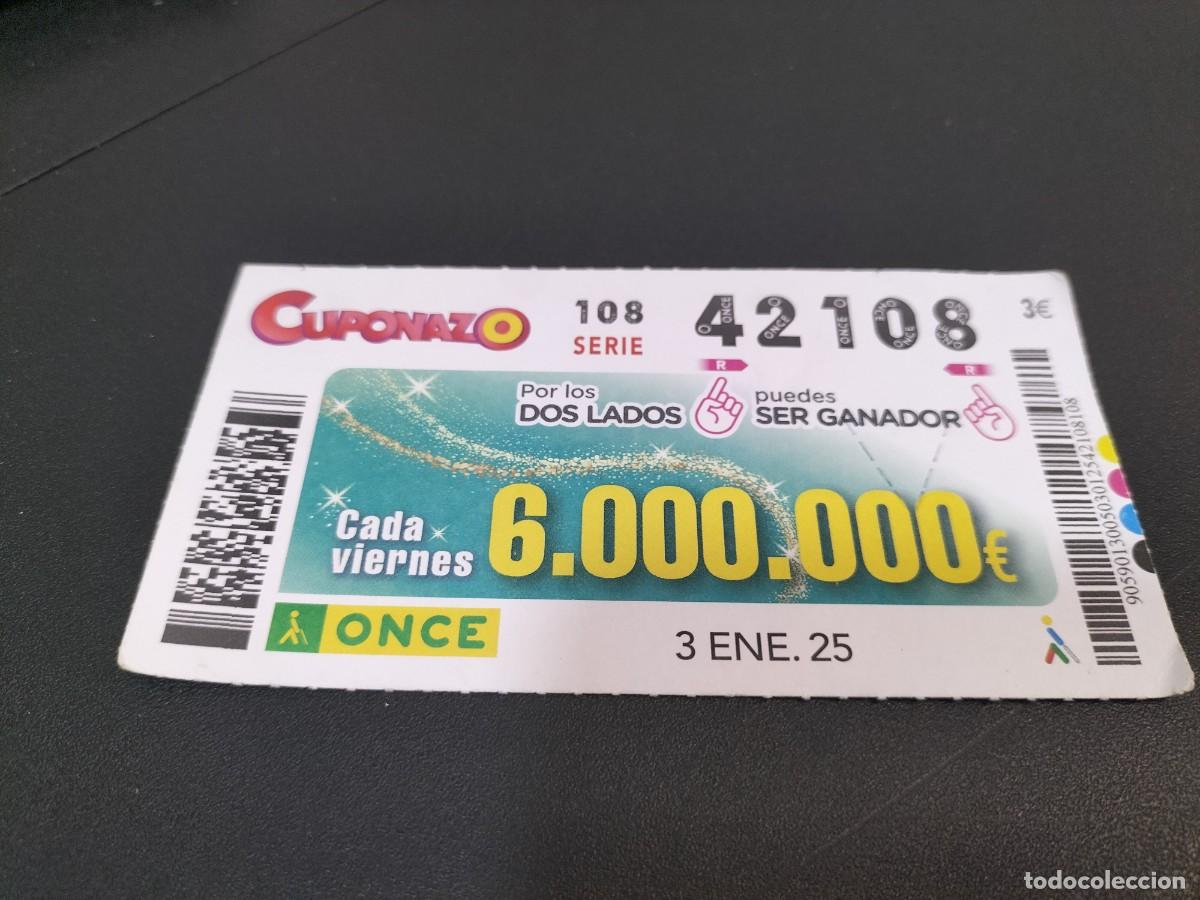 Cupones ONCE: 1 CUPON O DECIMO ONCE - 3 ENERO 2025 - CUPONAZO - Foto 1