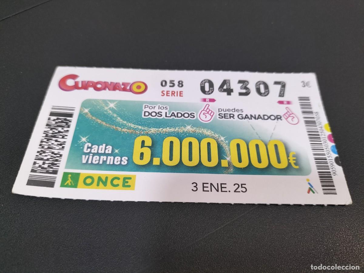 Cupones ONCE: 1 CUPON O DECIMO ONCE - 3 ENERO 2025 - CUPONAZO - Foto 1