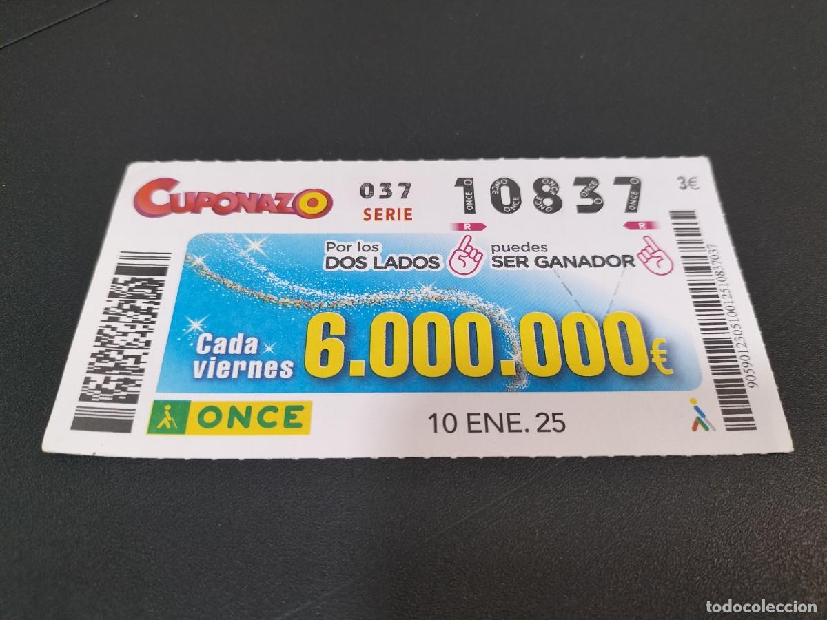 Cupones ONCE: 1 CUPON O DECIMO ONCE - 10 ENERO 2025 - CUPONAZO