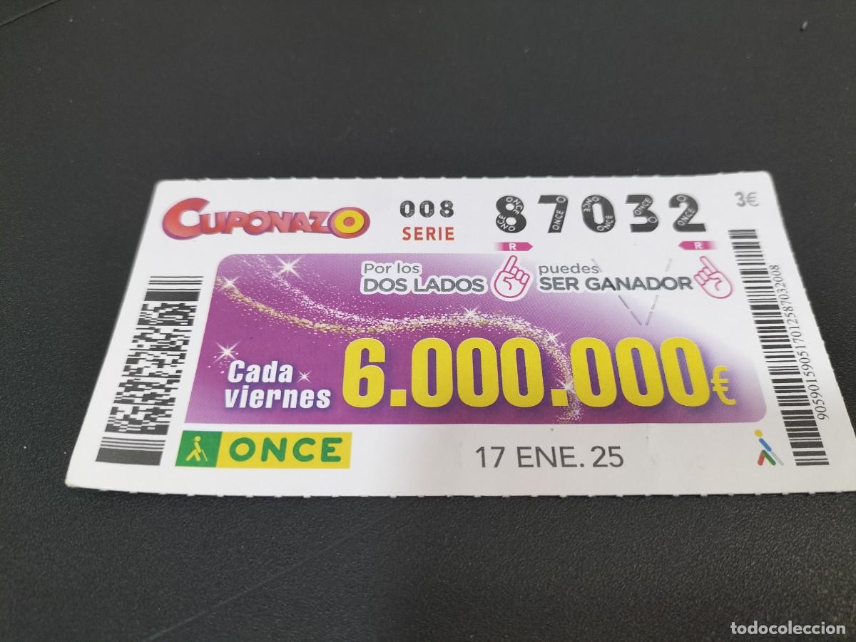 Cupones ONCE: 1 CUPON O DECIMO ONCE - 17 ENERO 2025 - CUPONAZO